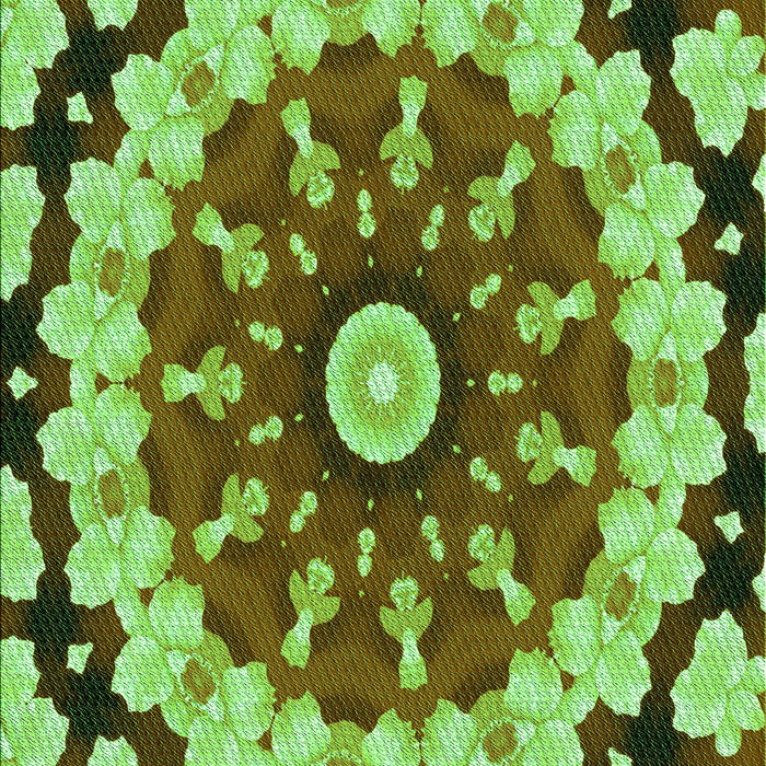 Patterned Emerald Green Rug, pat179grn