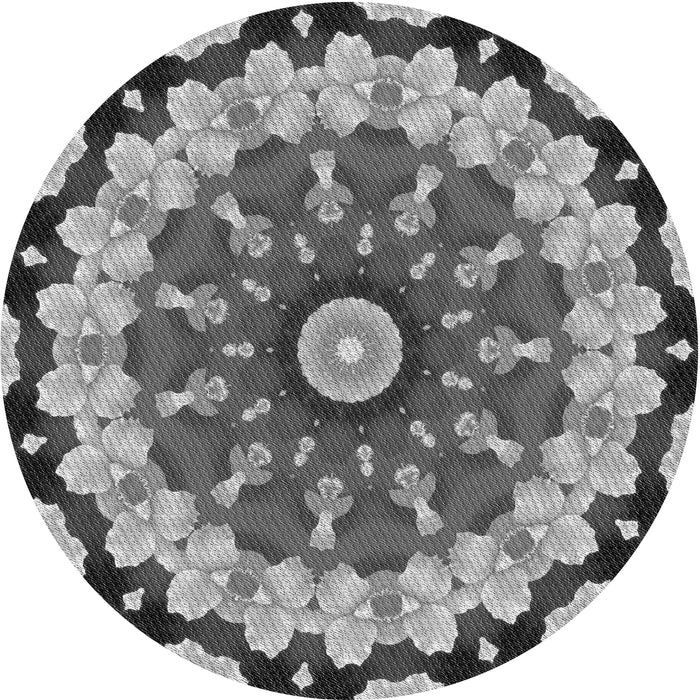 Square Patterned Cloud Gray Rug, pat179gry