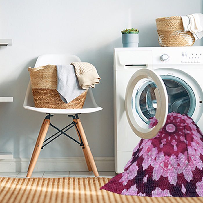 Machine Washable Transitional Violet Purple Rug in a Washing Machine, wshpat179pur
