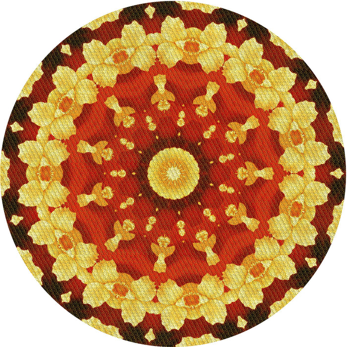 Square Patterned Red Rug, pat179yw