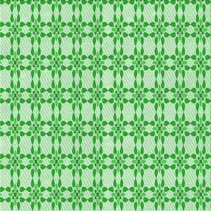 Round Machine Washable Transitional Jade Green Rug, wshpat1790grn