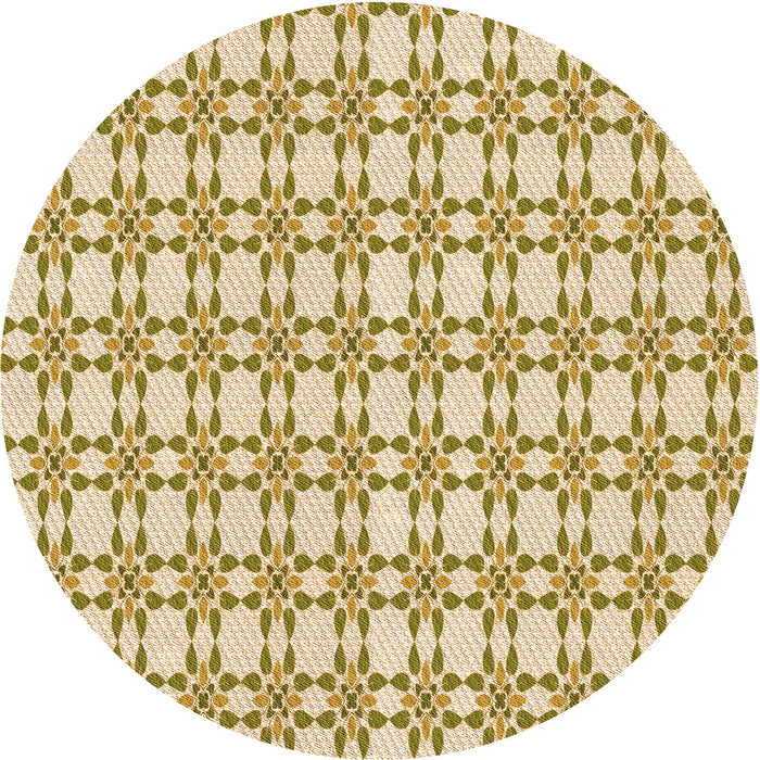 Square Machine Washable Transitional Khaki Gold Rug in a Living Room, wshpat1790org