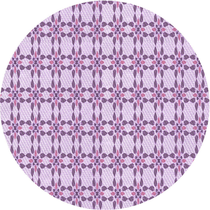 Square Machine Washable Transitional Blossom Pink Rug in a Living Room, wshpat1790pur