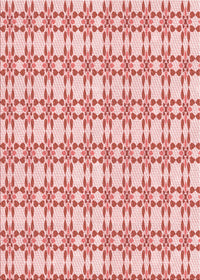 Machine Washable Transitional Orange Rug, wshpat1790rd