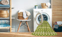 Machine Washable Transitional Pistachio Green Rug in a Washing Machine, wshpat1790yw