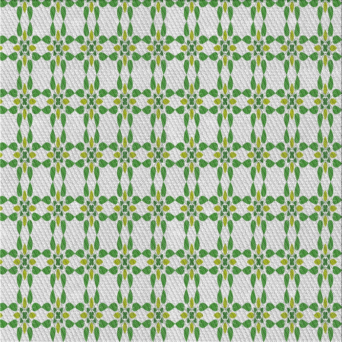 Sideview of Patterned Forest Green Abstract Machine Washable Rug, wshpat1790