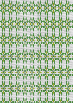 Patterned Forest Green Abstract Machine Washable Rug, wshpat1790