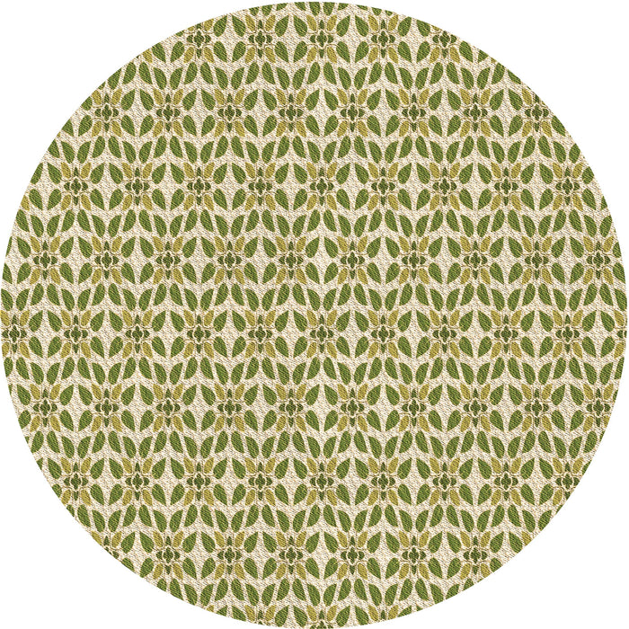 Square Machine Washable Transitional Olive Green Rug in a Living Room, wshpat1791brn