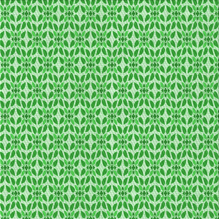 Round Machine Washable Transitional Jade Green Rug, wshpat1791grn