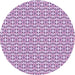 Square Patterned Orchid Purple Rug, pat1791pur