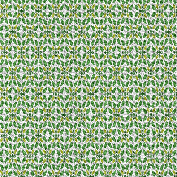 Sideview of Patterned Green Abstract Machine Washable Rug, wshpat1791