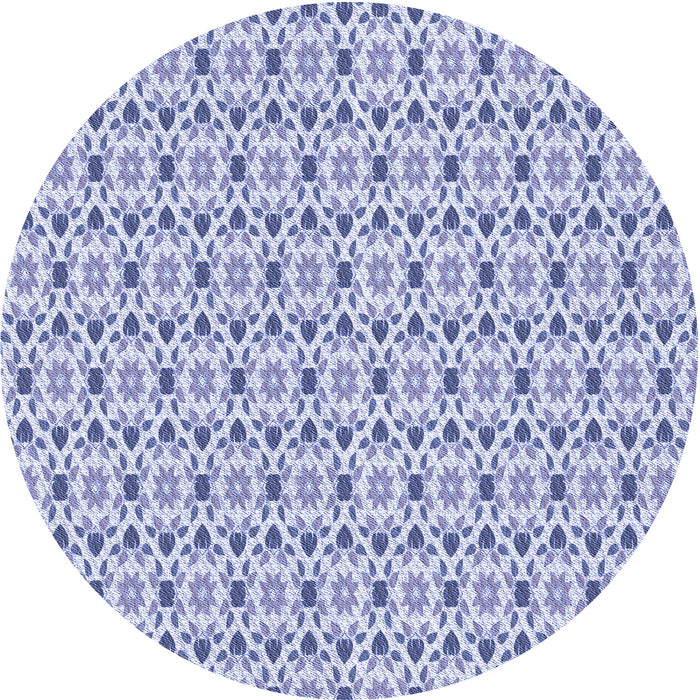 Square Machine Washable Transitional Periwinkle Purple Rug in a Living Room, wshpat1792blu