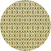 Square Patterned Khaki Gold Rug, pat1792brn