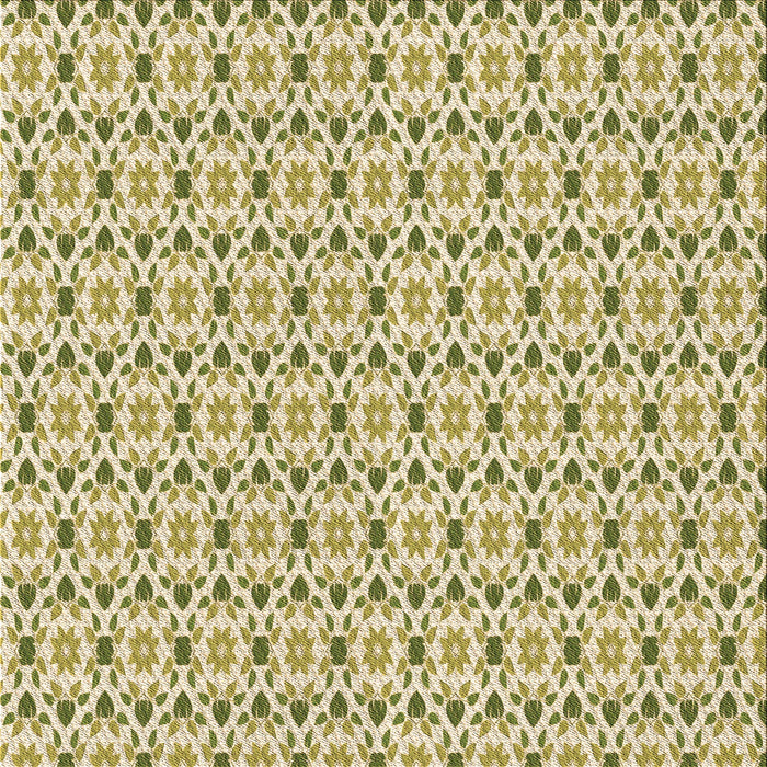 Round Patterned Khaki Gold Rug, pat1792brn