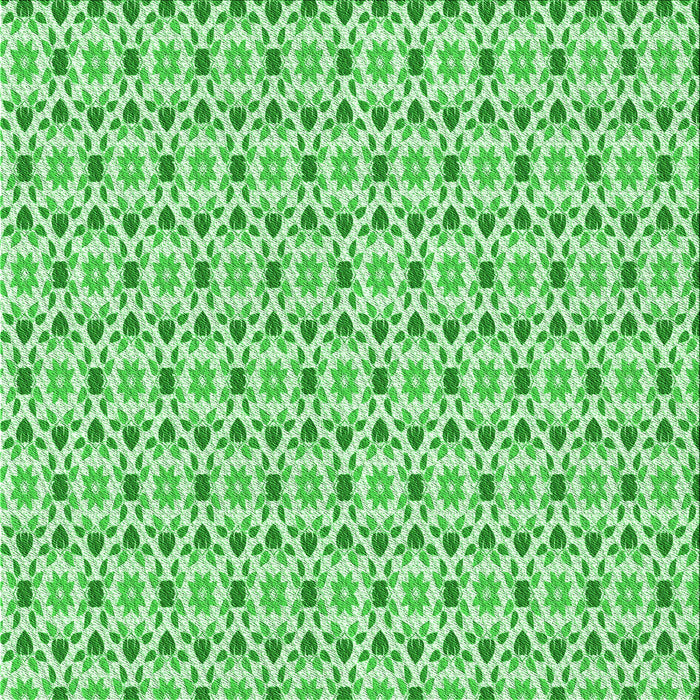 Round Patterned Jade Green Rug, pat1792grn