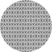 Square Patterned Smokey Gray Rug, pat1792gry