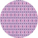 Square Patterned Orchid Purple Rug, pat1792pur