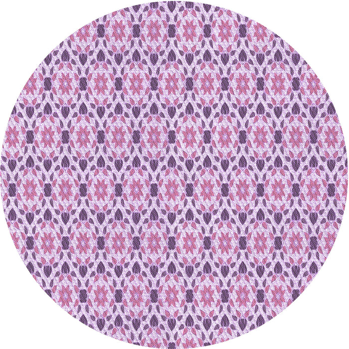 Square Machine Washable Transitional Orchid Purple Rug in a Living Room, wshpat1792pur