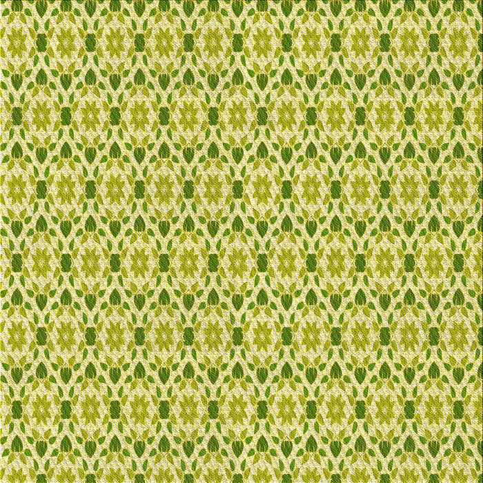 Round Machine Washable Transitional Pistachio Green Rug, wshpat1792yw