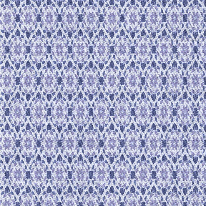 Round Patterned Periwinkle Purple Rug, pat1793blu
