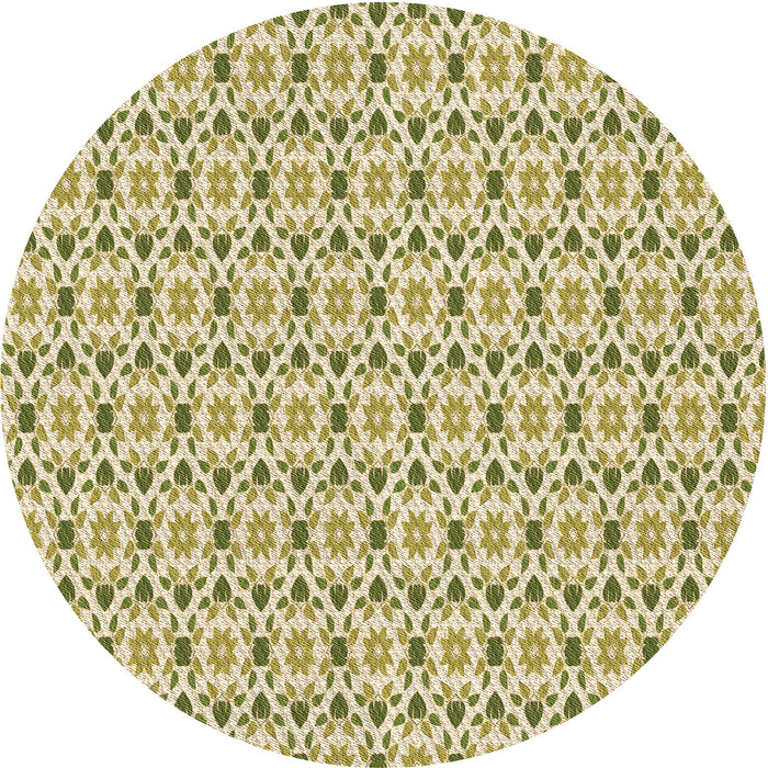 Square Machine Washable Transitional Khaki Gold Rug in a Living Room, wshpat1793brn