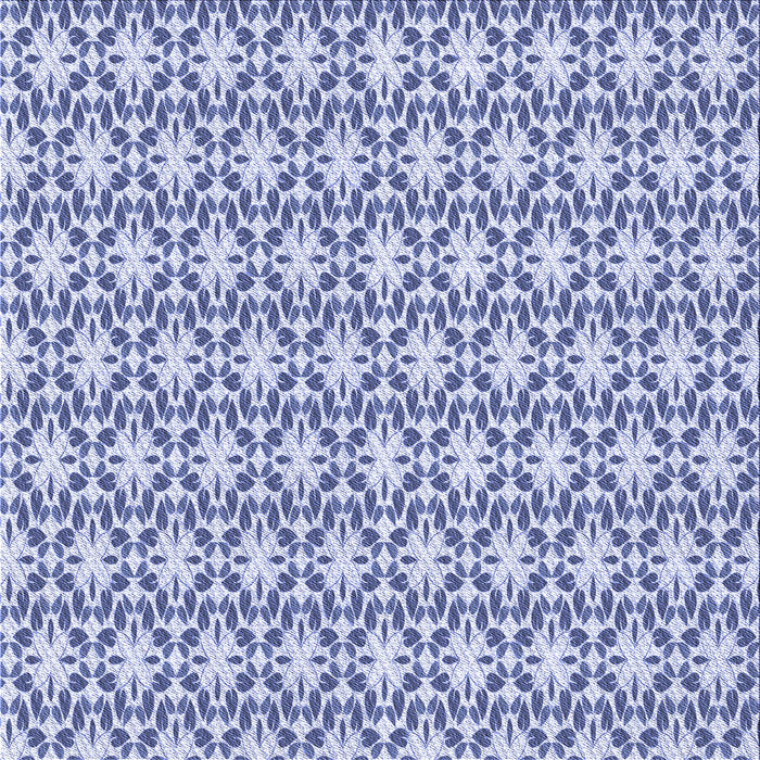 Round Machine Washable Transitional Royal Blue Rug, wshpat1794blu