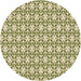 Square Machine Washable Transitional Khaki Gold Rug in a Living Room, wshpat1794brn