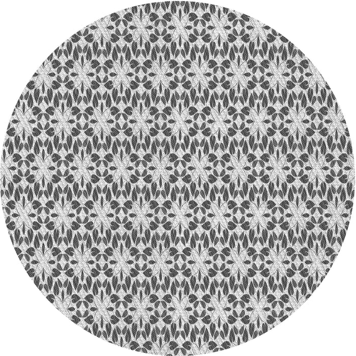 Square Patterned Ash Gray Rug, pat1794gry