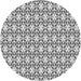 Square Patterned Ash Gray Rug, pat1794gry