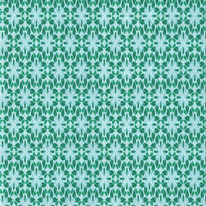 Round Patterned Blue Rug, pat1794lblu