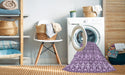 Machine Washable Transitional Orchid Purple Rug in a Washing Machine, wshpat1794pur