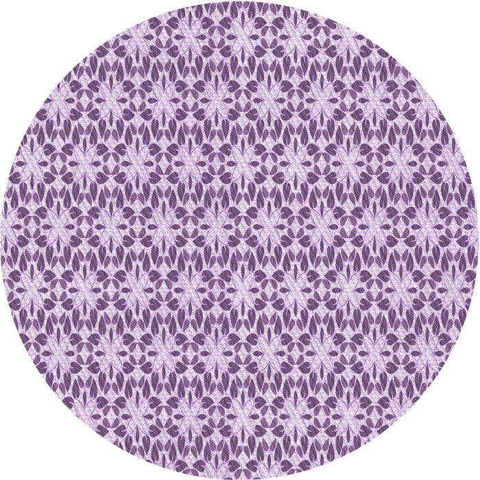 Square Patterned Orchid Purple Rug, pat1794pur