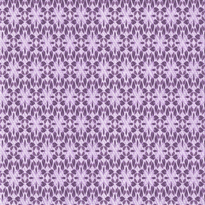 Round Machine Washable Transitional Orchid Purple Rug, wshpat1794pur