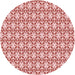 Square Patterned Deep Rose Pink Rug, pat1794rd