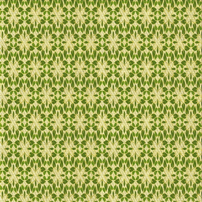 Round Machine Washable Transitional Chrome Gold Yellow Rug, wshpat1794yw