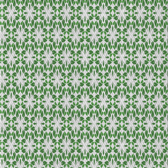 Square Patterned Light Jade Green Novelty Rug, pat1794