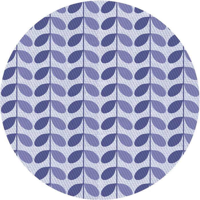 Square Patterned Slate Blue Rug, pat1795blu