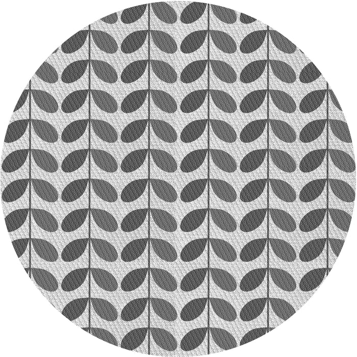 Square Patterned Ash Gray Rug, pat1795gry