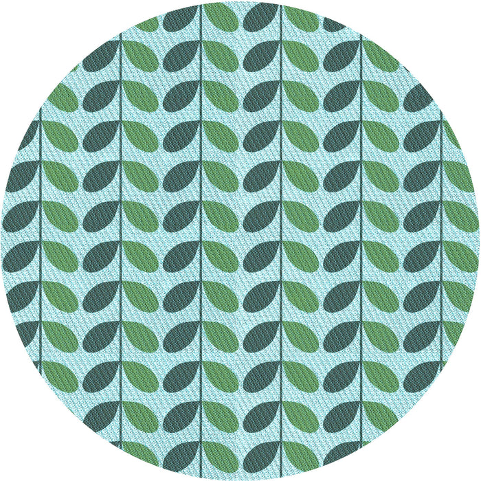 Square Patterned Blue Rug, pat1795lblu