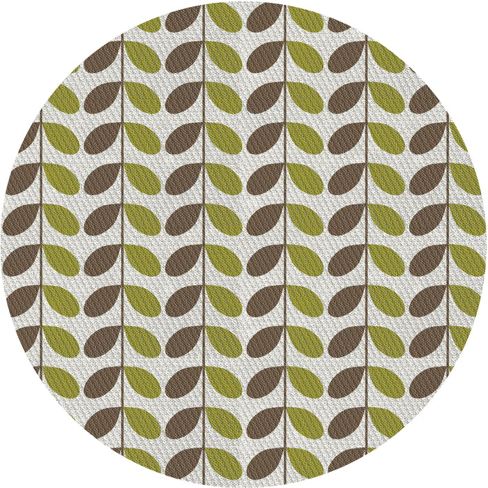 Square Machine Washable Transitional Brown Rug, wshpat1795