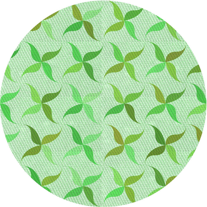 Square Patterned Light Green Rug, pat1796grn