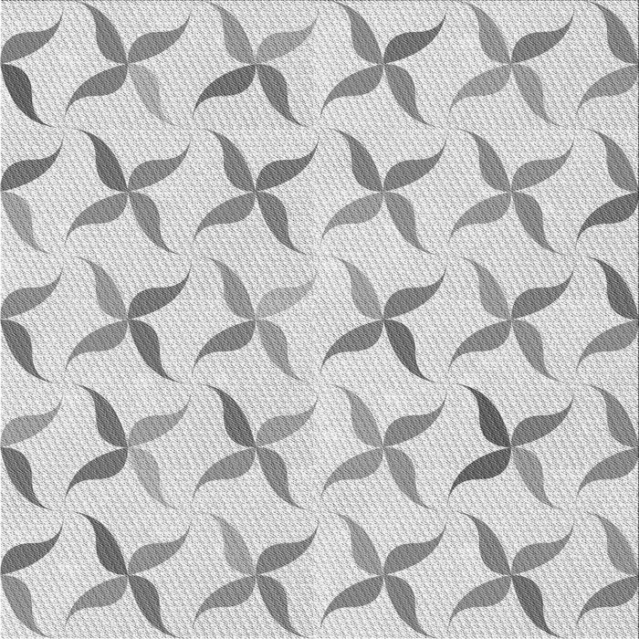 Round Patterned Platinum Gray Rug, pat1796gry