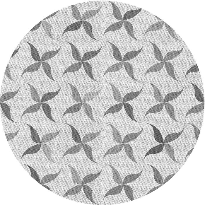 Square Patterned Platinum Gray Rug, pat1796gry
