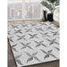 Machine Washable Transitional Platinum Gray Rug in a Family Room, wshpat1796gry