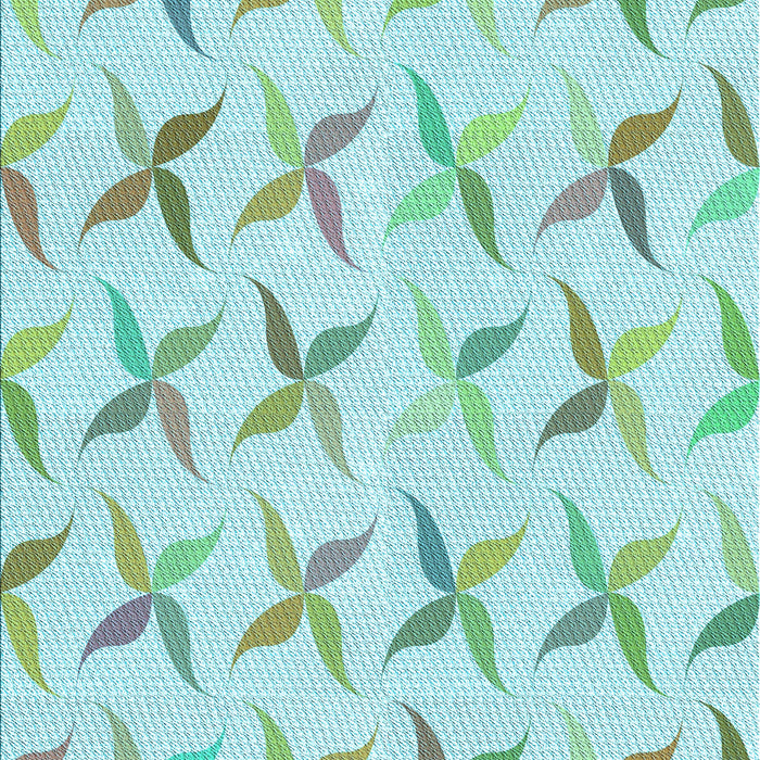 Patterned Light Aquamarine Green Rug, pat1796lblu