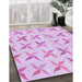 Patterned Orchid Purple Rug in Family Room, pat1796pur