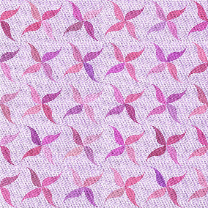 Round Patterned Orchid Purple Rug, pat1796pur