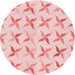 Square Patterned Light Rose Pink Rug, pat1796rd