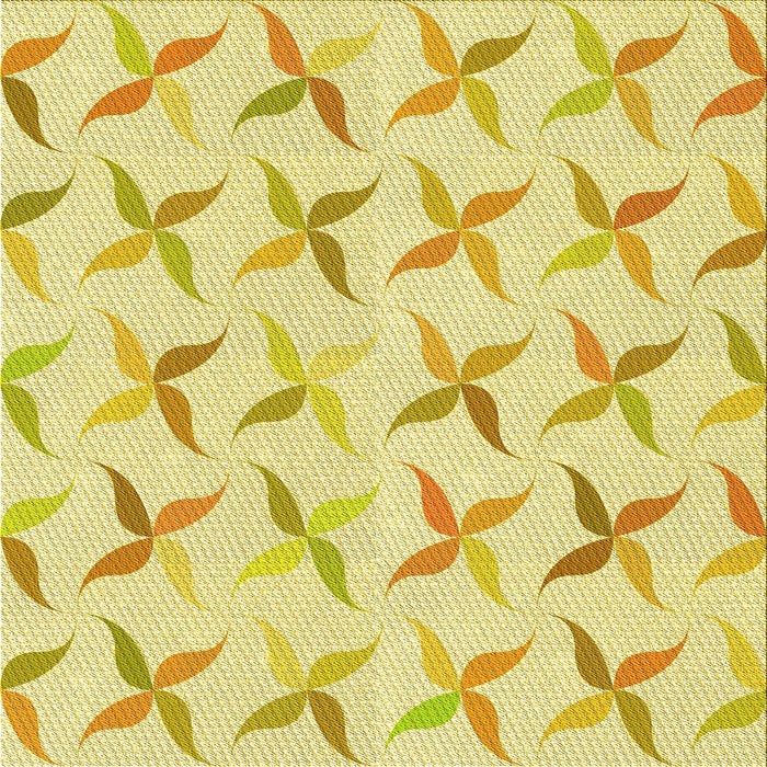 Round Patterned Yellow Rug, pat1796yw