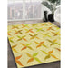 Patterned Yellow Rug in Family Room, pat1796yw